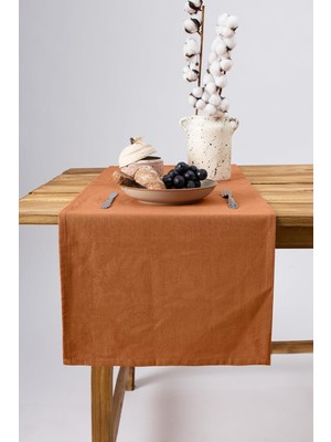 Vera Concept Store Premium Keten Runner 40 x 150 cm (Tarçın)