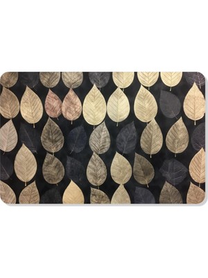 Vera Concept Store M&h QUALITY(257) Kopya - Dijital Baskılı Desenli Dekoratif Dış Kapı Önü ve Iç Mekan Paspası Yıkanabilir Kaymaz Taban Siyah 45 x 70