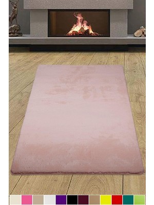Vera Concept Store Elite Pudra Pembe Çocuk Odası Halısı, 120 x 200 Cm, Peluş, Yumuşak, Kaymaz