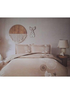 Vera Concept Store Özdilek Ranforce Çift Kişilik Nevresim Takımı Corallino, Bej, 200X220 cm