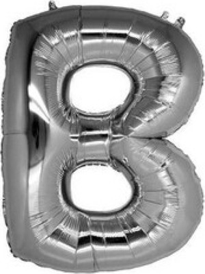 Hayaller Dükkanı Folyo Balon Harf B Gümüş 16 INÇ(40CM)