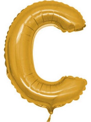 Hayaller Dükkanı Folyo Balon Harf C Altın 40 Inç P1