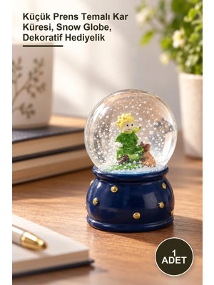 Yenilig 1 Adet Mini Küre – Küçük Prens Temalı Kar Küresi, Snow Globe, Dekoratif Hediyelik