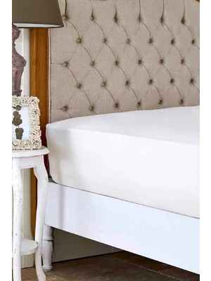 Karaca Home Ekru %100 Pamuk Tek Kişilik Düz Çarşaf 160 cm x 240 cm