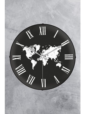 Str Store Emores 36 cm Dekoratif Gerçek Cam Bombe Sessiz Mekanizma Duvar Saati MR-221