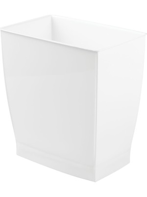 Toyigoo (White) - Mono Wastebasket Trash Can - Rectangular, White