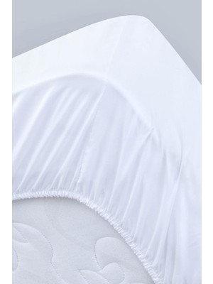 Toyigoo Yumoş Pamuklu Fitted Alez, Sıvı Geçirmez, Hava Geçirir, Lastikli, Anti Alerjik, Beyaz