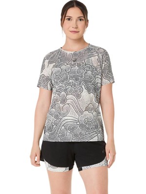 Asics Limited Series Metarun Ss Top Kadın Cream/black Kısa Kollu Tshirt 2012D421-100