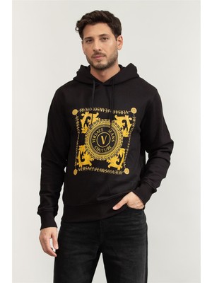 Versace Jeans Couture Men's Hooded Sweatshirt Black