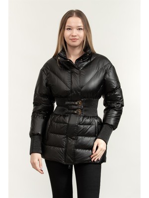 Versace Jeans Couture Kadın Mont Siyah