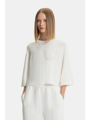 Fabiana Filippi  Vakko By Fabıana Fılıppı Ecru Knit Sweater