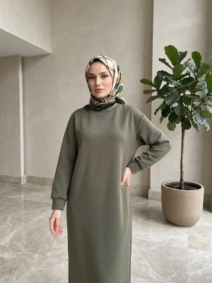 Foremia Manşet Detay Oysho Elbise-Haki -
