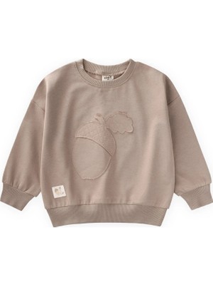 Cigit Mevsimlik Sweatshirt 1-7 Yaş Sıcak Vizon