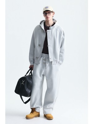 Vamos Oversize Klips Kapama Sweatshirt Takım
