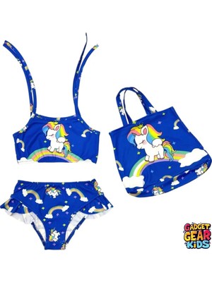 Gadget Gear Kız Çocuk Bikini Takımı Karakter Baskılı
