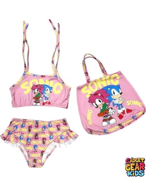 Gadget Gear Kız Çocuk Bikini Takımı Karakter Baskılı