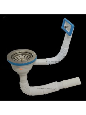 Candan Çöpmak Körüklü Sifon Yandan Damlalıklı Lavabo Gideri
