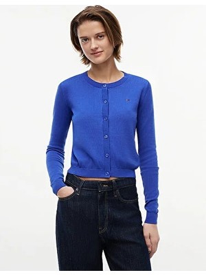 Tommy Hilfiger Tjw Kadın Essential Crew Cardigan Kazak
