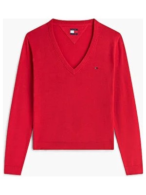 Tommy Hilfiger Tjw Kadın Essential Vneck Kazak