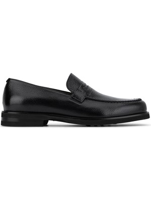 Tanca Premium Erkek Hakiki Deri Siyah Loafer Ayakkabı 342 9586 Erk Ayk SK26-27 Sıyah Gyk