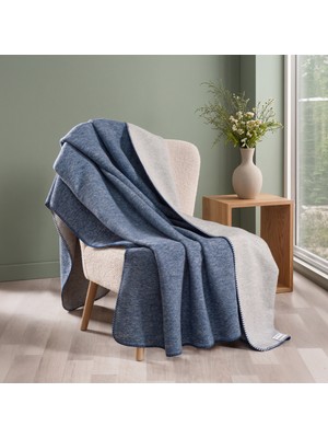 Maxstyle Blau Çift Kişilik Battaniye Denim 200X220 cm