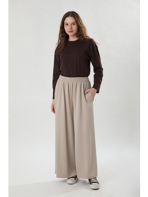 Zülays Oysho Geniş Pantolon Taş