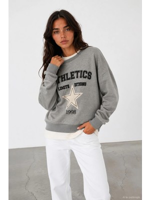 Quzu 27KSWT02552 Sweatshirt Gri