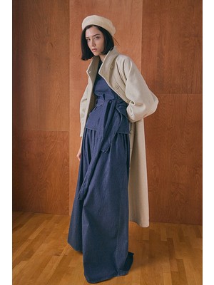 Zülays Denim Etekli Pantolon Koyu Mavi