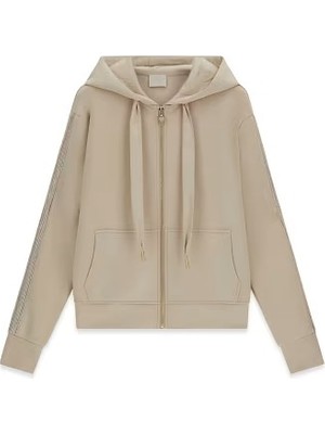 Guess Victoire Scuba Kadın Kapüşonlu Sweatshirt W6BQ12K6058