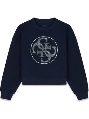 Guess Round Strazlı Kadın Sweatshirt W6BQ13K6059