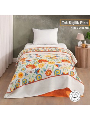 %100 Pamuk Karnaval Desen Tek Kişilik Pike 160X230 cm