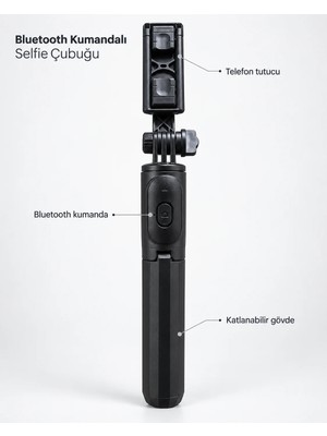 Mestore Katlanabilir Selfie Çubuğu