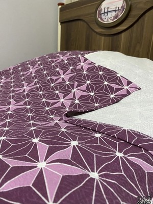 Desenli Yazlık Pike Örtü Tek Kişilik Pamuk