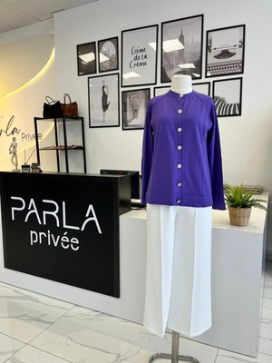 Sentez Arkası Lastikli Kısa Geniş Paça Pantolon