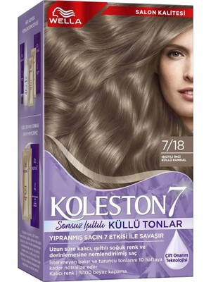 3 Adet Koleston Supreme Sonsuz Işıltılı Küllü Tonlar Saç Boyası Işıltılı Inci Küllü Kumral 7/18 1 Adet