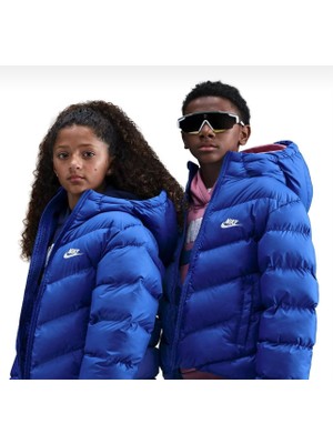 Nike Sportswear Therma-Fit All Day Play Puffer Çocuk Mavi Günlük Stil Mont