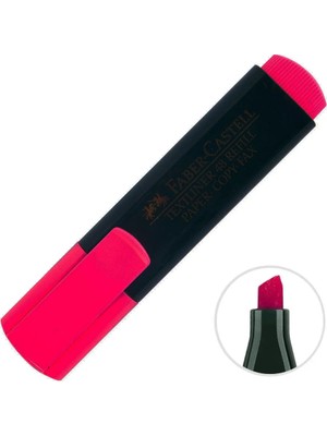 Faber-Castell 48 Fosforlu Kalem Pembe