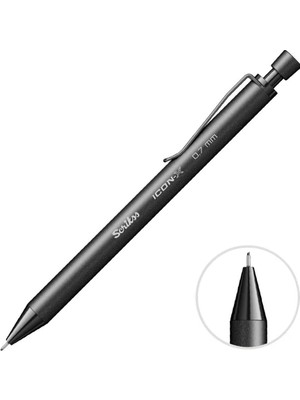 4 Adet Scrikss Icon Versatil Uçlu Kalem 0.7 mm Siyah