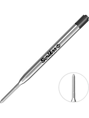 2 Adet Scrikss G2 Standart Tükenmez Kalem Refili Siyah 2'li Paket