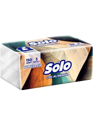 5 Adet Solo Çek-Al Peçete 150 Yaprak