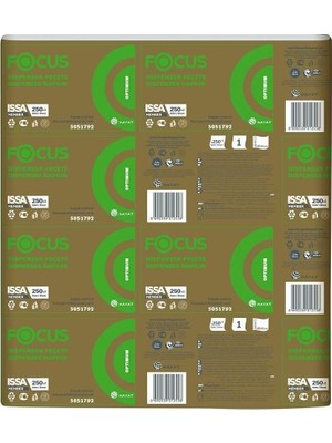 4 Adet Focus Optimum Masa Üstü Dispenser Peçete 250'LI 18 Paket