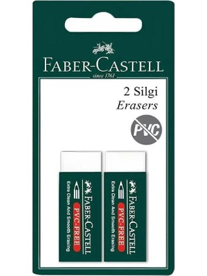 Faber-Castell 7085/20 Büyük Boy Beyaz Silgi 2'li Paket