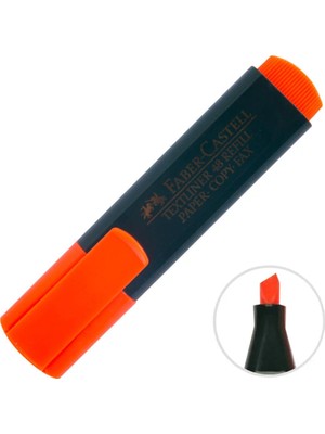 Faber-Castell 48 Fosforlu Kalem Turuncu