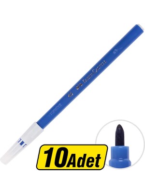 Faber-Castell 45 Keçeli Kalem Mavi 10'lu Paket