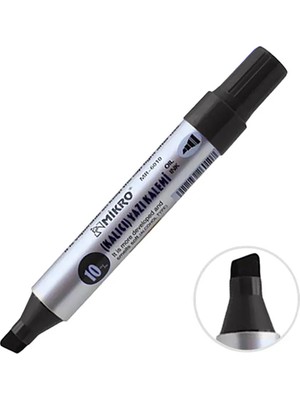 2 Adet Mikro MR6010 Jumbo Permanent Marker Koli Kalemi Siyah Renk