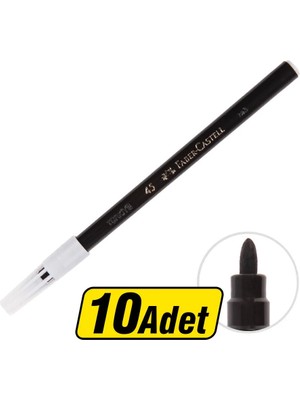 2 Adet Faber-Castell 45 Keçeli Kalem Siyah 10'lu Paket