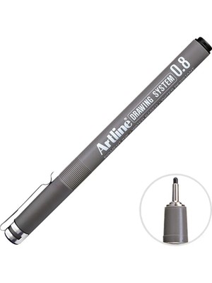 3 Adet Artline 238 Çizim Kalemi 0.8 mm Siyah