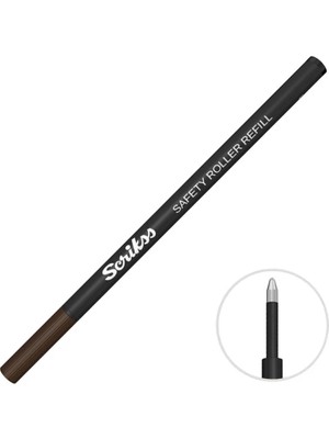 3 Adet Scrikss Safety Roller Kalem Refili Siyah 2'li Paket