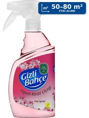 4 Adet Eyüp Sabri Tuncer Gizli Bahçe Japon Kiraz Çiçeği Oda Spreyi 500 ml