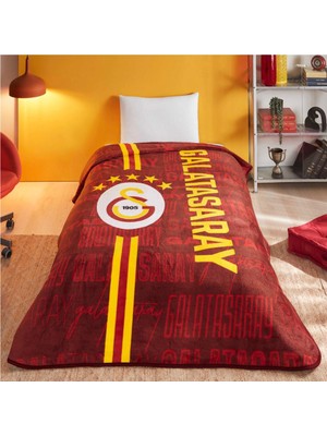 Taç Yeni Sezon Lisanslı Galatasaray 5 Yıldız Tek Kişilik Battaniye